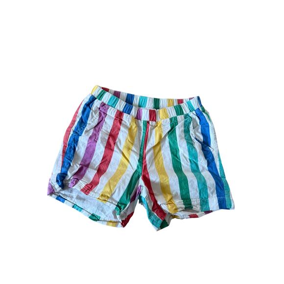 Hanna Andersson rainbow stripes youth shorts - Picture 1 of 4
